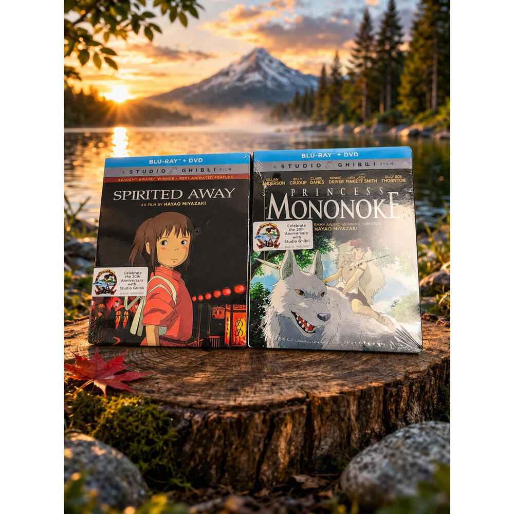 🔥🔥🔥STUDIO GHIBLI BLU-RRAY SPIRITED AWAY & PRINCESS MONONOKE BRAND NEW